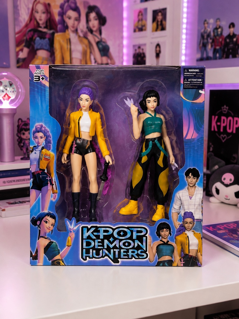 KPOP Demon Hunters Rumi & Zoey Animated Figure Dolls 2-Pack Collectible Set